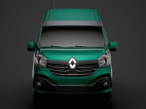 renault trafic van l1h2 2018 3D Model