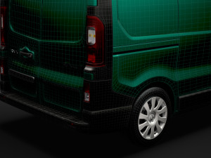 renault trafic van l1h2 2018 Model 3D