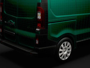 renault trafic van l1h2 2018 3D Model