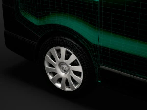 renault trafic van l1h2 2018 3D Model