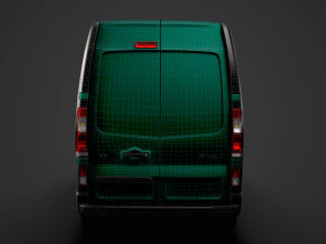 renault trafic van l1h2 2018 3D Model
