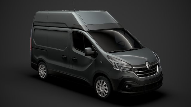 renault trafic van l1h2 2020 3D Model .c4d .max .obj .3ds .fbx .stl .blend 