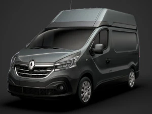renault trafic van l1h2 2020 3D Model