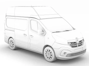 renault trafic van l1h2 2020 3D Model
