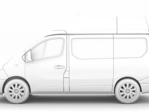 renault trafic van l1h2 2020 3D Model