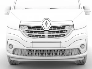 renault trafic van l1h2 2020 3D Model