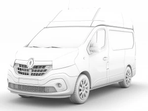 renault trafic van l1h2 2020 3D Model