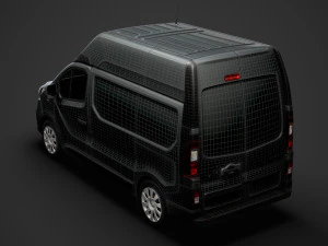 renault trafic van l1h2 2020 3D Model