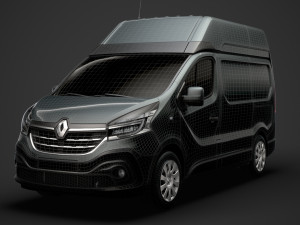 renault trafic van l1h2 2020 3D Model