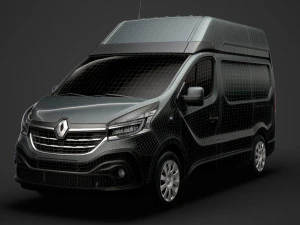 renault trafic van l1h2 2020 3D Model