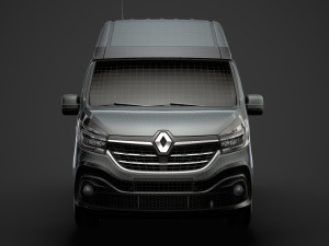 renault trafic van l1h2 2020 3D Model