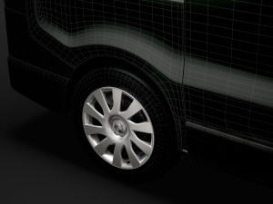 renault trafic van l1h2 2020 3D Model