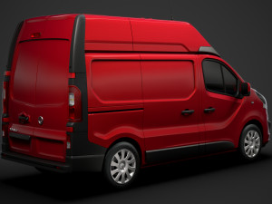 vauxhall vivaro van l1h2 2018 Modèle 3D