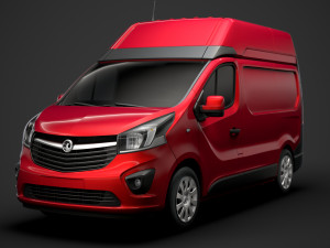 vauxhall vivaro van l1h2 2018 Modèle 3D