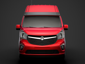 vauxhall vivaro van l1h2 2018 Modèle 3D