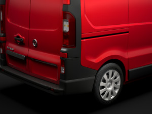 vauxhall vivaro van l1h2 2018 Modèle 3D
