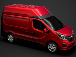 vauxhall vivaro van l1h2 2018 Modèle 3D