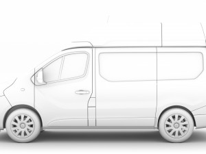 vauxhall vivaro van l1h2 2018 Modèle 3D