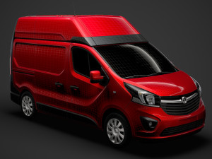 vauxhall vivaro van l1h2 2018 Modèle 3D