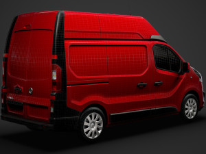 vauxhall vivaro van l1h2 2018 Modèle 3D