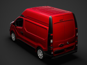 vauxhall vivaro van l1h2 2018 Modèle 3D