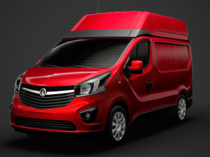vauxhall vivaro van l1h2 2018 Modèle 3D