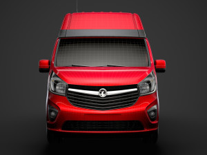 vauxhall vivaro van l1h2 2018 Modèle 3D
