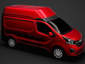 vauxhall vivaro van l1h2 2018 Modèle 3D