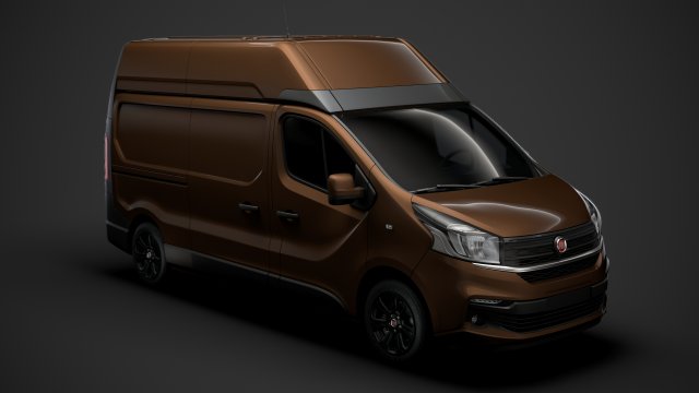 fiat talento van l2h2 2020 3D Model .c4d .max .obj .3ds .fbx .stl .blend 