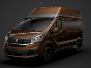fiat talento van l2h2 2020 3D Model