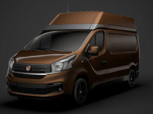 fiat talento van l2h2 2020 3D Model