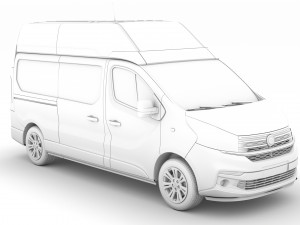 fiat talento van l2h2 2020 3D Model