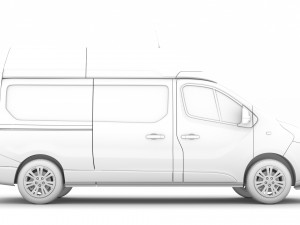 fiat talento van l2h2 2020 3D Model