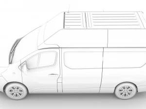fiat talento van l2h2 2020 3D Model