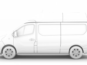 fiat talento van l2h2 2020 3D Model