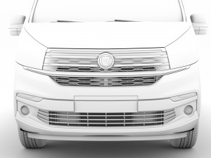 fiat talento van l2h2 2020 3D Model