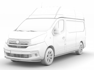 fiat talento van l2h2 2020 3D Model