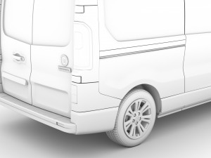 fiat talento van l2h2 2020 3D Model