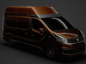 fiat talento van l2h2 2020 3D Model