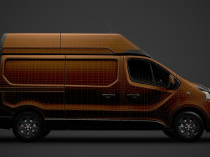 fiat talento van l2h2 2020 3D Model
