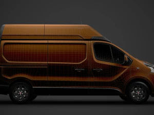 fiat talento van l2h2 2020 3D Model