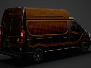 fiat talento van l2h2 2020 3D Model