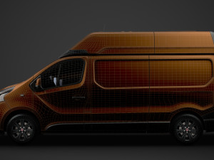 fiat talento van l2h2 2020 3D Model