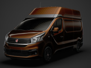 fiat talento van l2h2 2020 3D Model