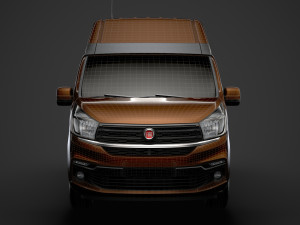 fiat talento van l2h2 2020 3D Model