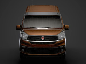 fiat talento van l2h2 2020 3D Model