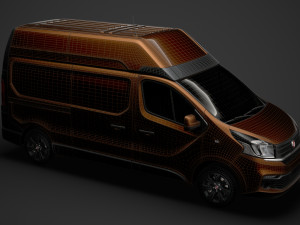fiat talento van l2h2 2020 3D Model