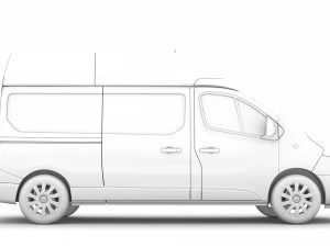 nissan nv300 van l2h2 2020 3D Model