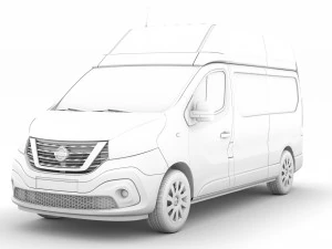 nissan nv300 van l2h2 2020 3D Model