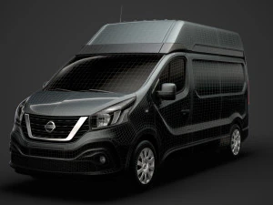 nissan nv300 van l2h2 2020 3D Model